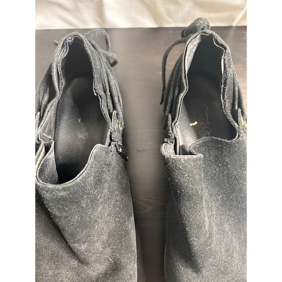 Korks Women's US 9.5 M Black Suede Leather LYDNEY Shootie Ankle Boots - Picture 4 of 6